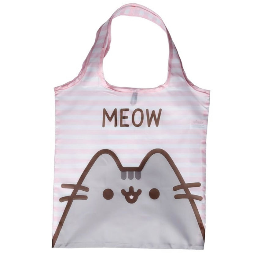 Adorable Pusheen reusable foldable shopping bag available in two styles. Arrives in a small pouch with clip
