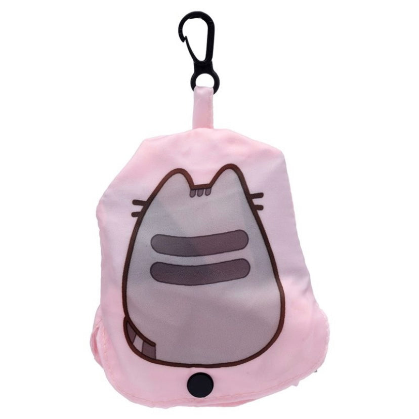 Adorable Pusheen reusable foldable shopping bag available in two styles. Arrives in a small pouch with clip