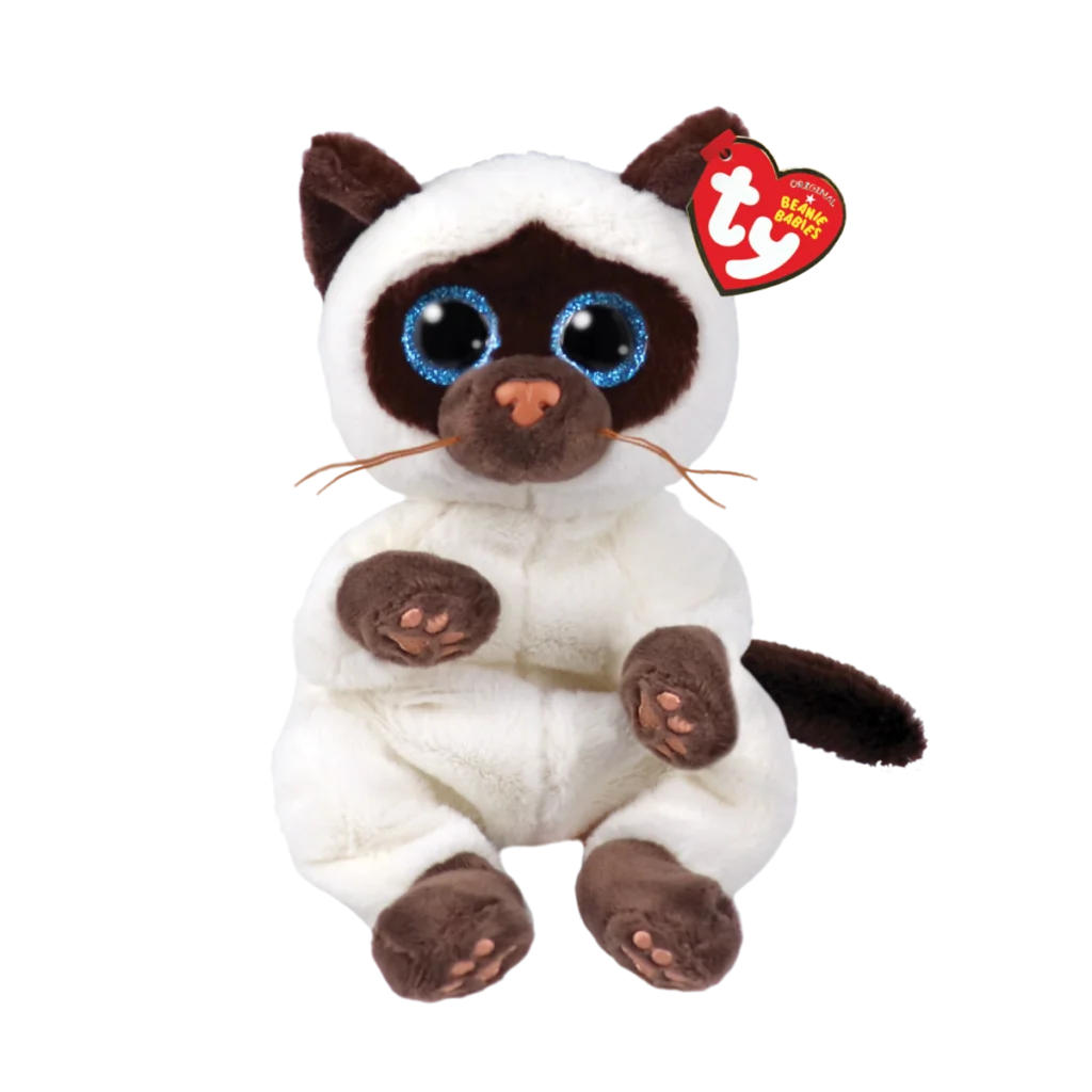 A sweet cuddly soft siamese kitty called Miso from the TY range. The perfect little friend to snuggle up to. Regular 6” inch size.