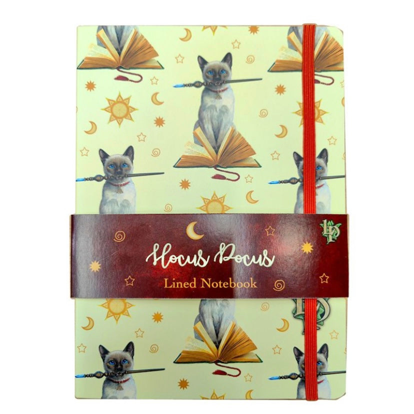Handy lined notebook featuring Lisa Parker’s cat illustrations from the ‘Hocus Pocus’ collection. The A5 size makes it portable, while the lined pages provide structure for your writing or drawing endeavors. Each page is a canvas for your thoughts, dreams, and sketches.