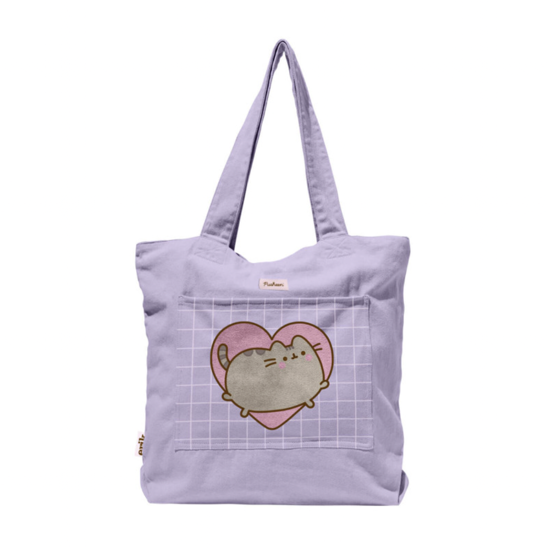 Pusheen moments purple premium tote bag official1