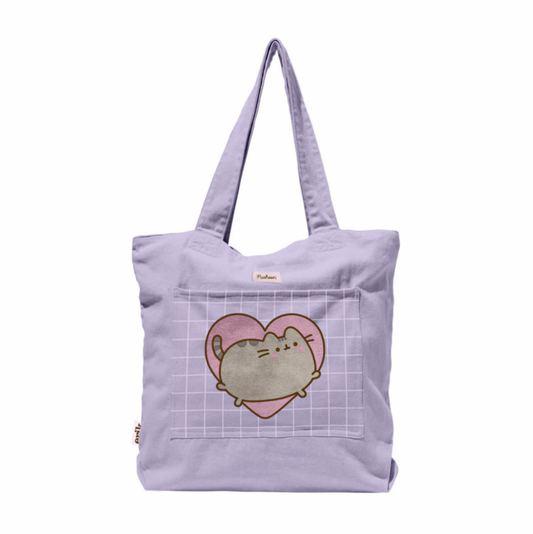 Pusheen moments purple premium tote bag official1