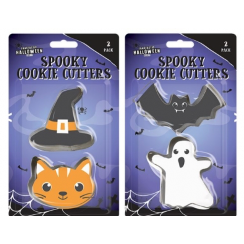 4 halloween cookie cutters cat