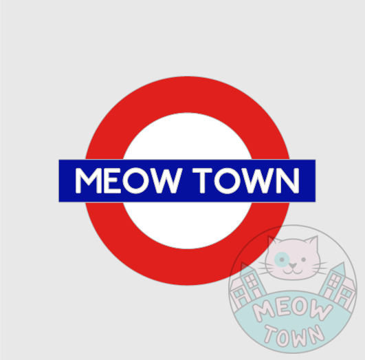 Pin Badge - Meow Town