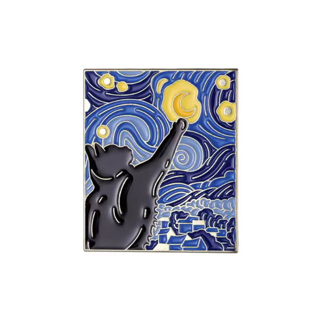 Pin Badge - Starry Night