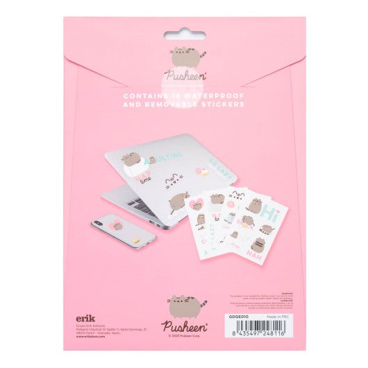 pusheen gadget vinyl decals for cat lovers back