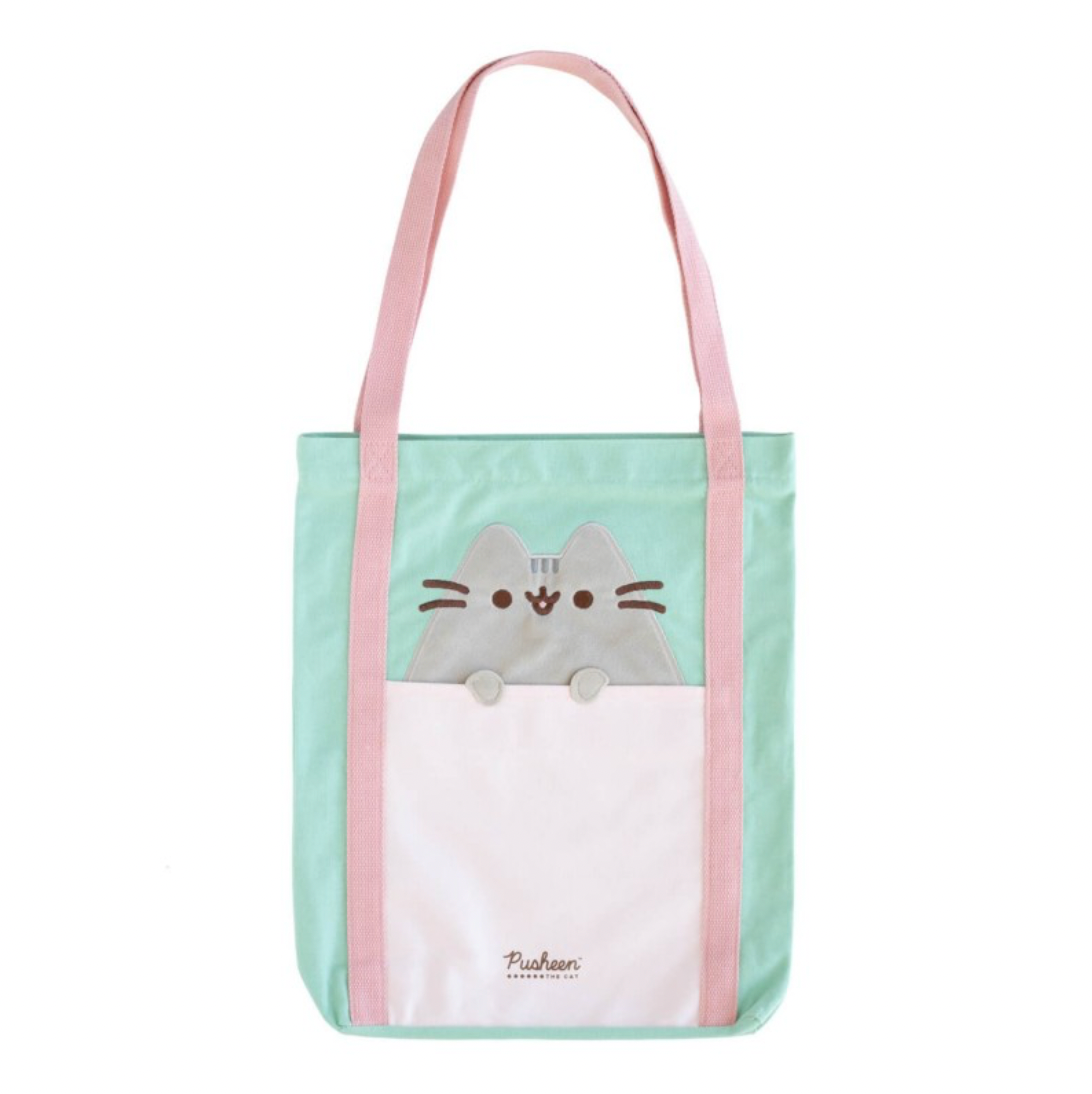 pusheen official authentic tote bag front cute cat gift