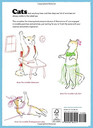 Cats lead very busy lives, and their days are full of activities not always visible to the naked eye. This funny complete-the-drawing book presents dozens of illustrations of cats engaged in invisible pastimes and activities, just waiting for you to finish the scene with your creative and artistic inspiration.