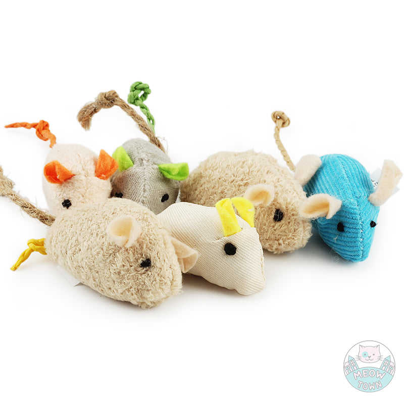 multicolour mice with catnip funny cat toy entertainment mouse