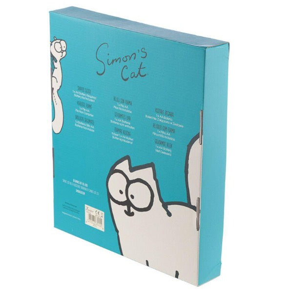 Simon's Cat wall clock for cat lovers living room dining room bedroom playful cartoon cat shape