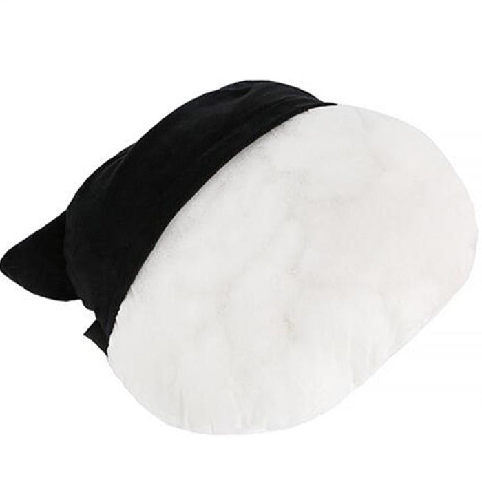 funny car headrest pillow with cute cat digital print in sunglasses