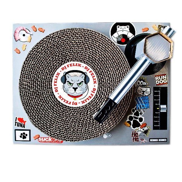 dj scratching mat pad funny scratch board for indoor adult cats and kittens
