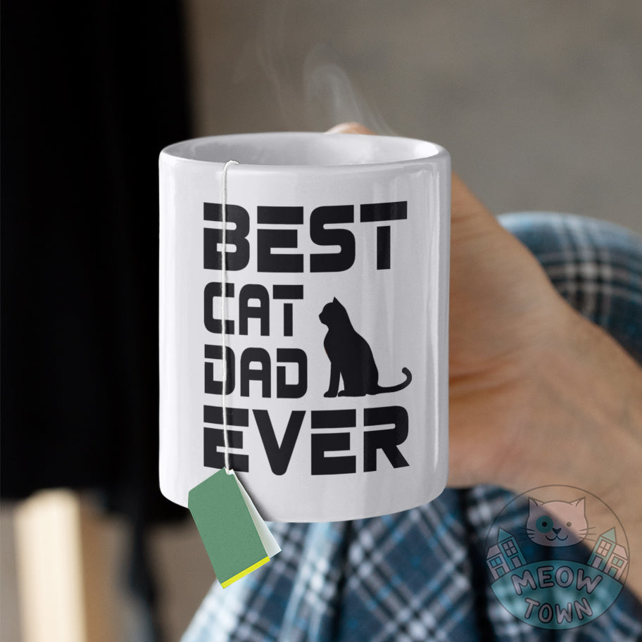 Best Cat Dad Ceramic Mug