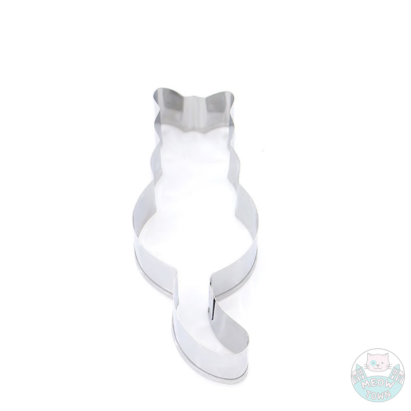 Stainless steel cookie cutter cat kitten shaped for baking cat lovers kitchen