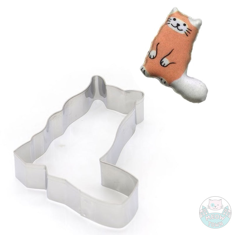 Stainless steel cookie cutter cat kitten shaped for baking cat lovers kitchen