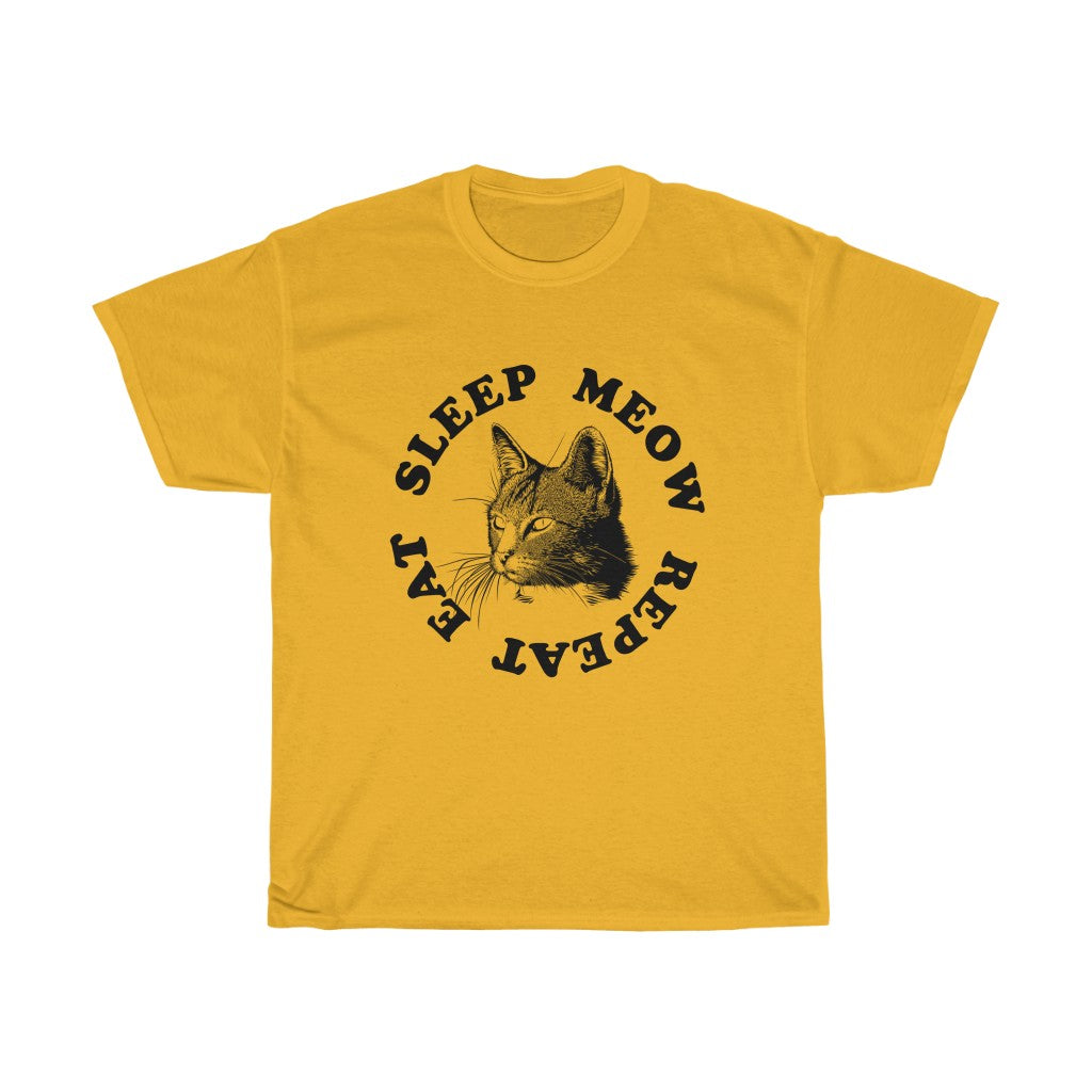 Eat Sleep Meow Repeat T-Shirt