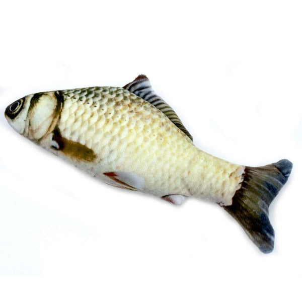 Funny, digital printed realistic fish plush cat toys. One package contains 5pcs of various pattern toys.  Filling contains catnip to make it more attractive for your little friend.
