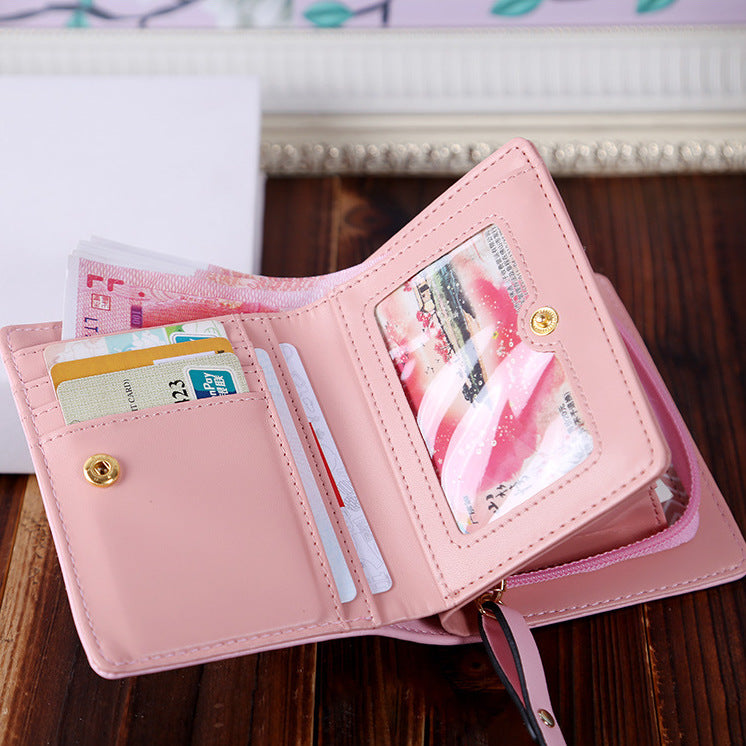 A beautiful and unique small purse with three adorable kitties. Features card holder sleeves and zip-around coin pocket. gift for cat lovers ladies