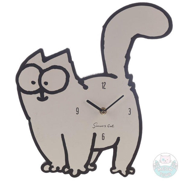 Simon's Cat wall clock for cat lovers living room dining room bedroom playful cartoon cat shape