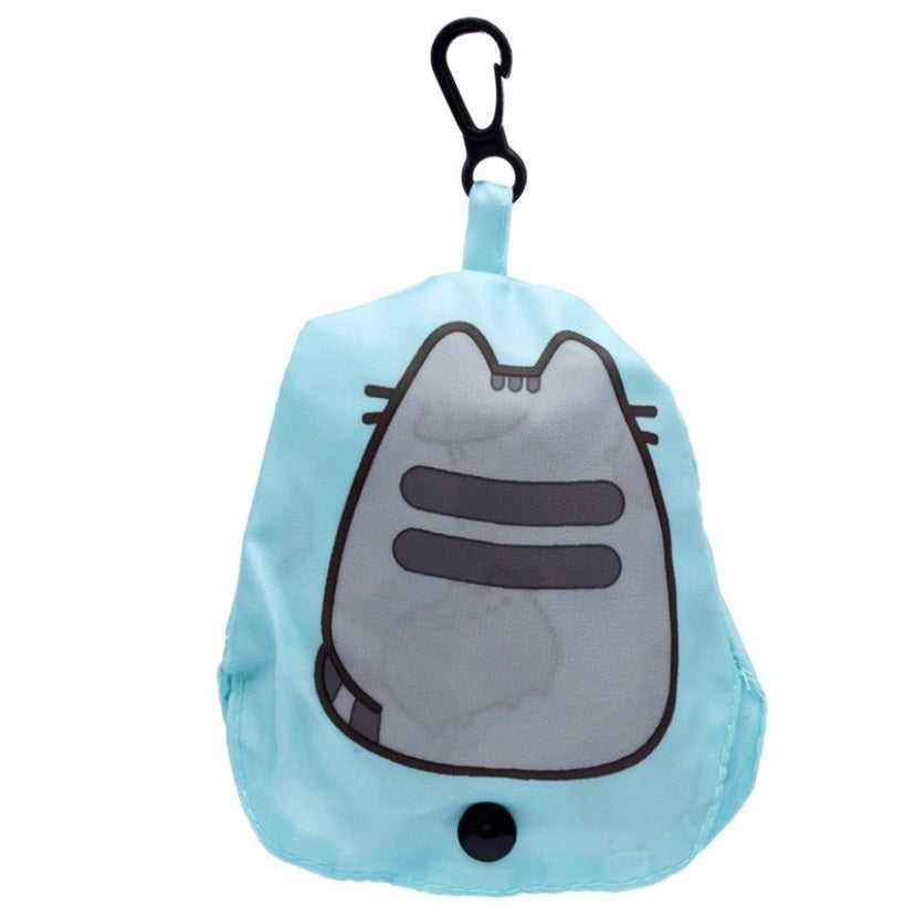 Adorable Pusheen reusable foldable shopping bag available in two styles. Arrives in a small pouch with clip