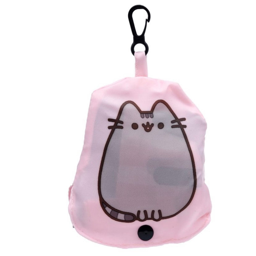 Adorable Pusheen reusable foldable shopping bag available in two styles. Arrives in a small pouch with clip