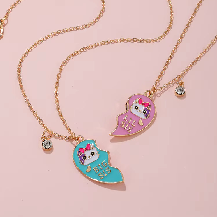 Big Sis, Lil Sis Necklace Set