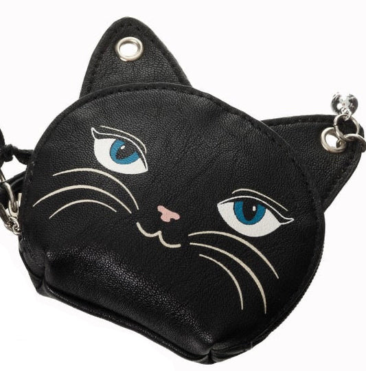 Coin Purse Black Kitty feline