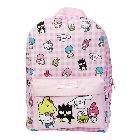 This Hello Kitty backpack is the perfect size for carrying around your stationery, books and other personal belongings! The bag has an all over print with Kitty and her friends.