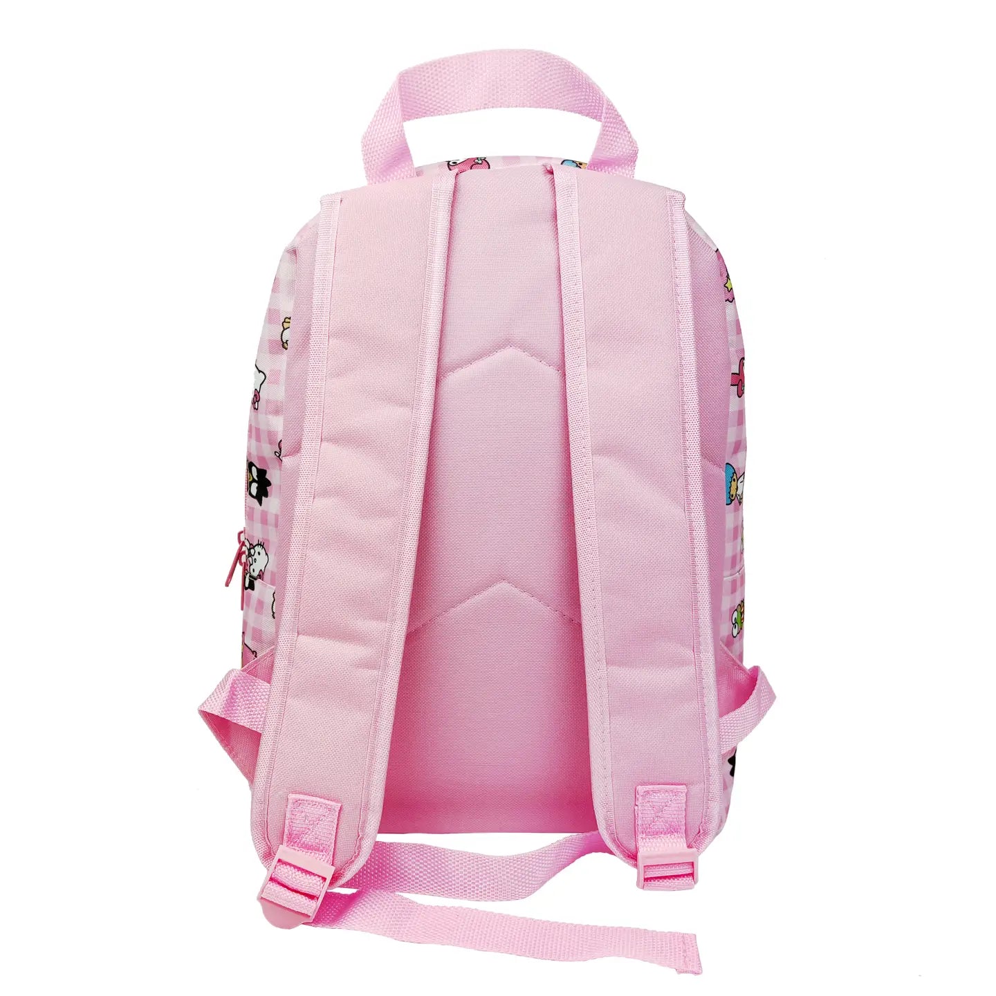 This Hello Kitty backpack is the perfect size for carrying around your stationery, books and other personal belongings! The bag has an all over print with Kitty and her friends.