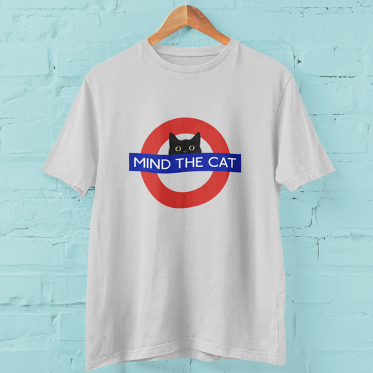 Mind the cat London tube underground t-shirt 