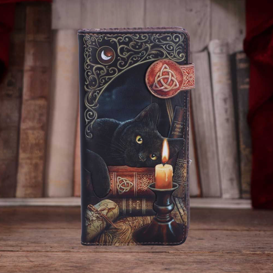 Mystic Cat embossed purse magical