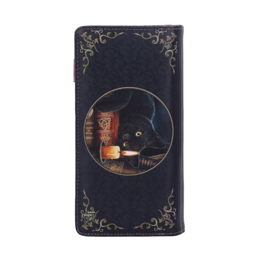 Mystic Cat embossed purse magical back