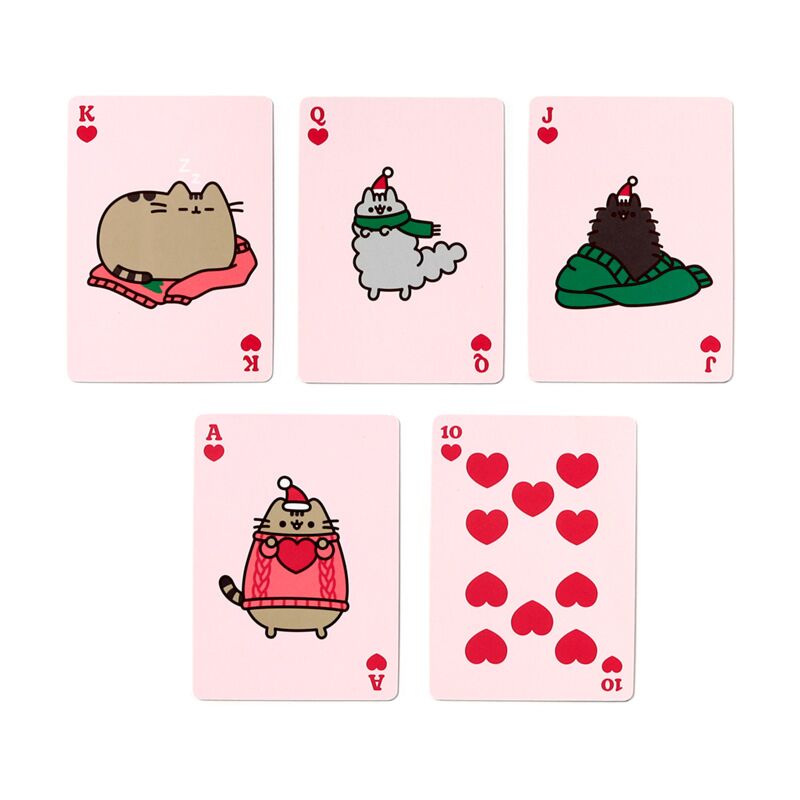 Pusheen christmas playing card deck