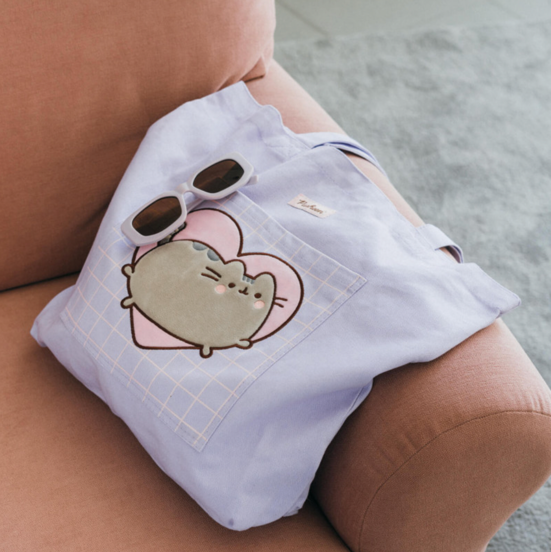 Pusheen moments purple premium tote bag official 3