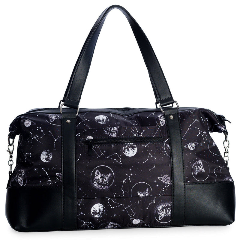 Space astronaut Cat Gym Bag black pocket