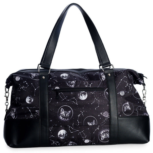 Space astronaut Cat Gym Bag black pocket
