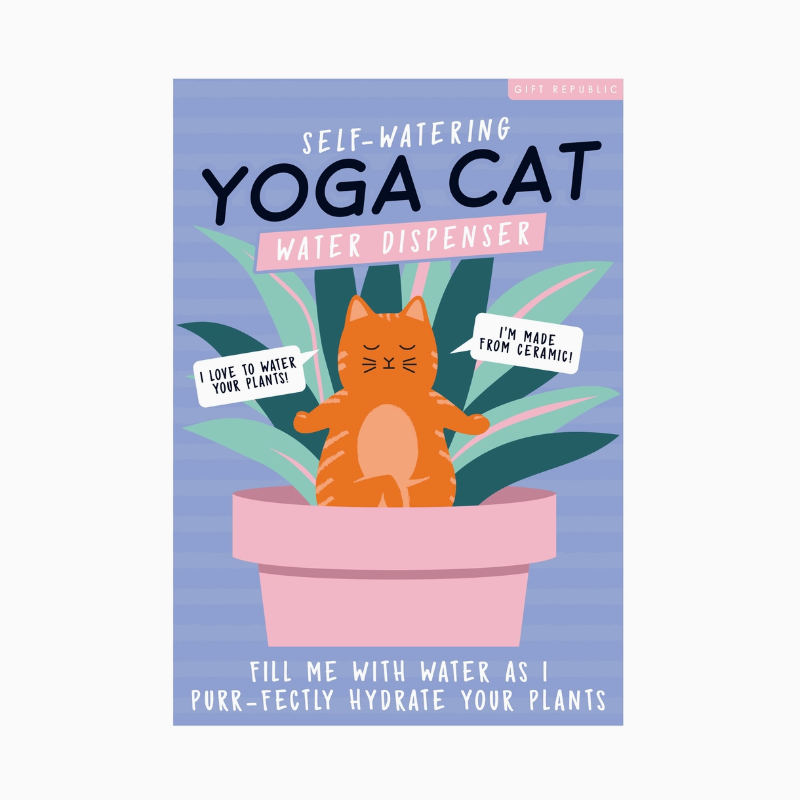 Yoga Cat Water Dispenser ceramic box