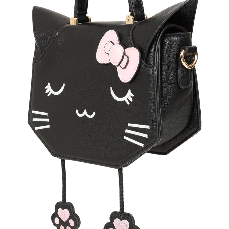 cat bag dangling paw charms cute crossbody