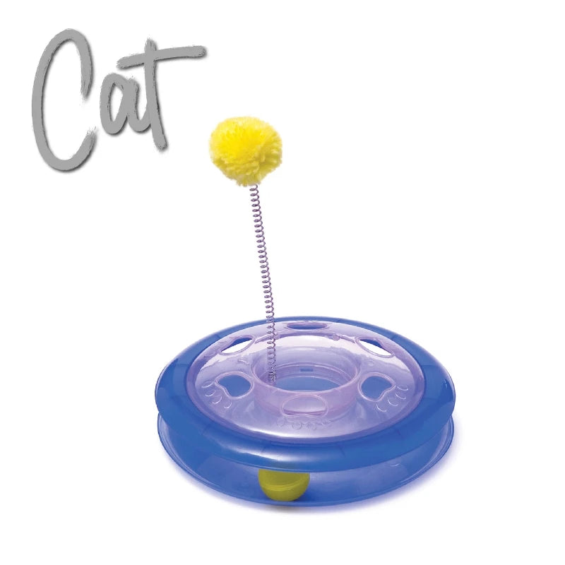 cat playground toy pom pom