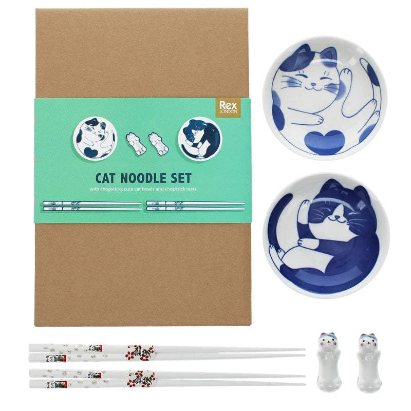 chopsticks noodle cat design set