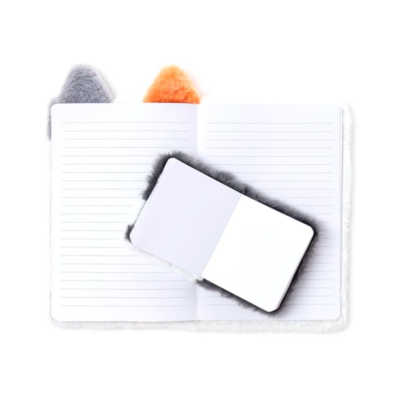 lola cat notepad with mini open lined and blank pages