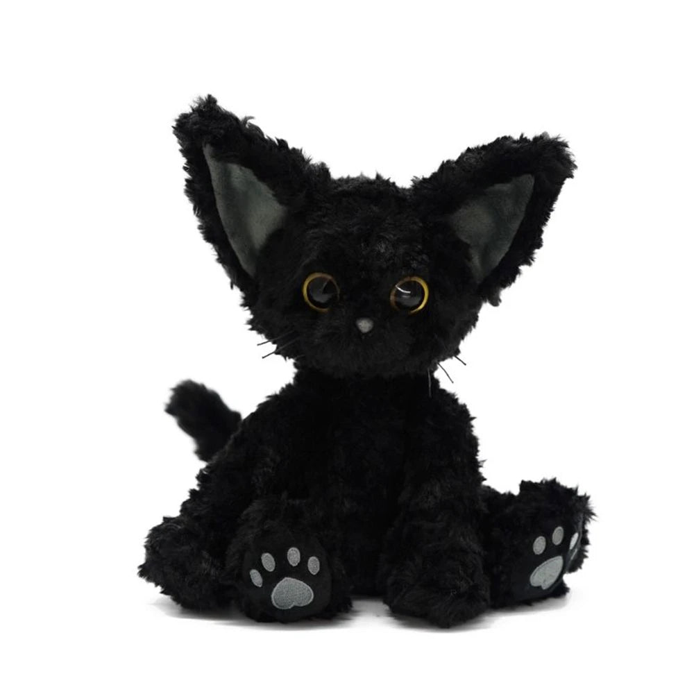 Black cat plush toy hotsell