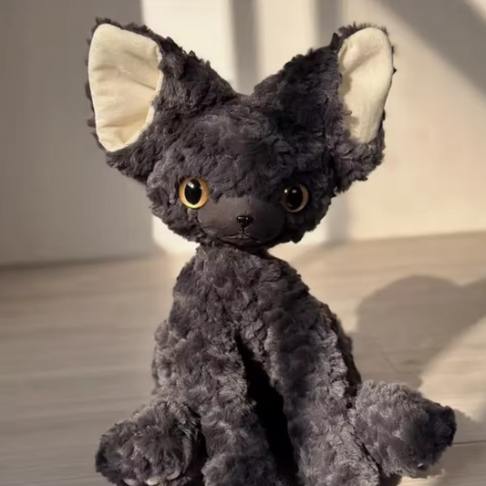 misty foxy ears cute cat soft toy plush