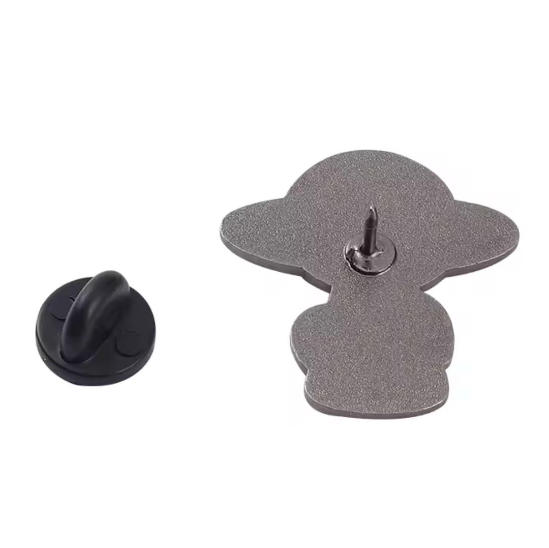 pin badge ufo flying saucer cat back