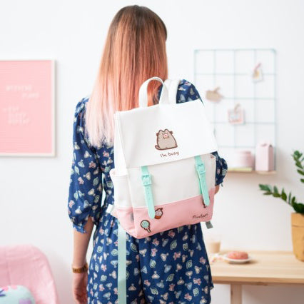 pusheen official backpack i'm busy pastel