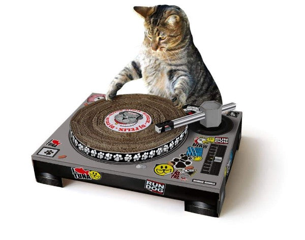 dj scratching mat pad funny scratch board for indoor adult cats and kittens