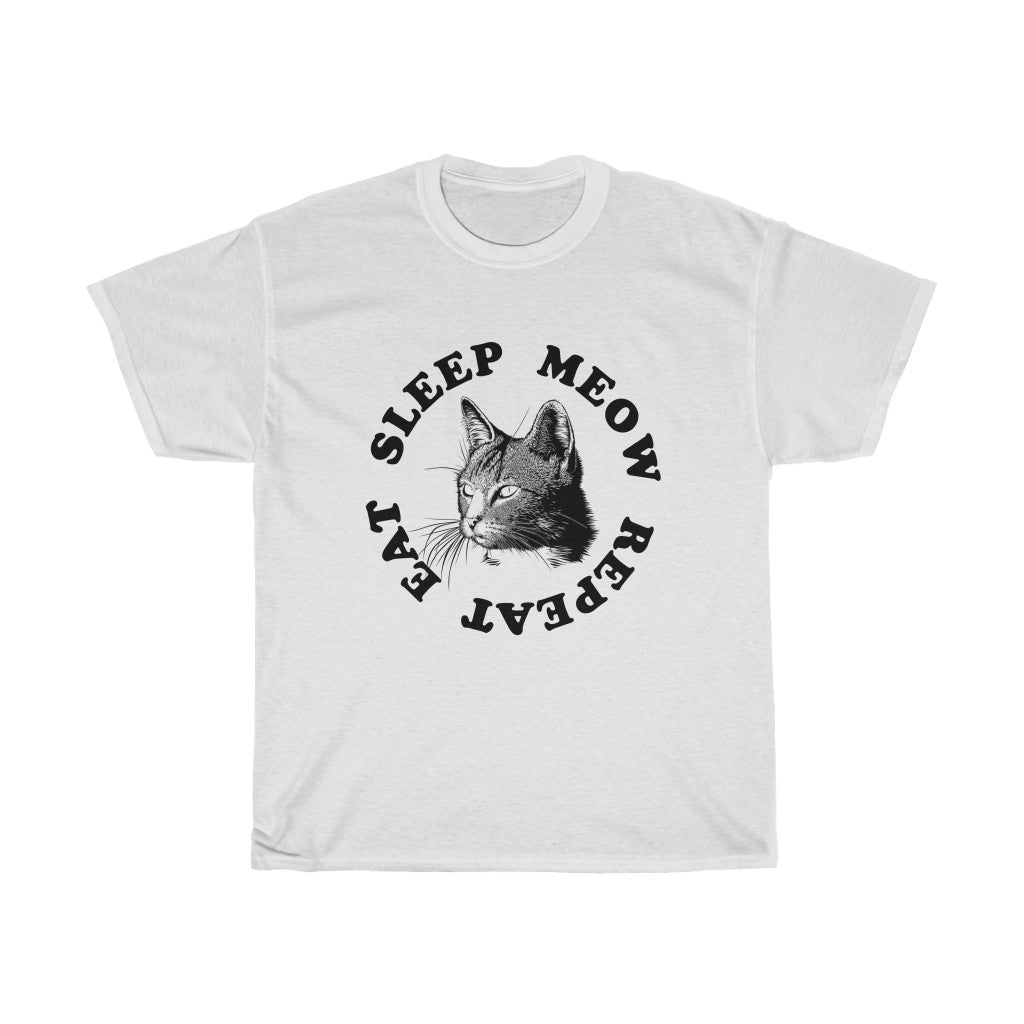 Unique feline themed printed shirts for cat people.