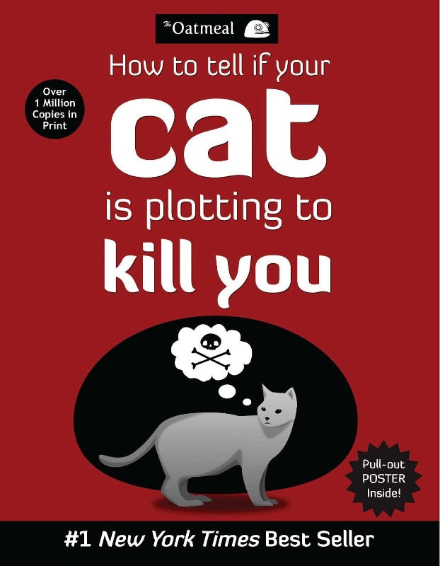 How to tell if your cat is plotting to kill you cat themed fun books for cat lovers uk