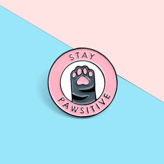 A lovely enamel pin badge to send some meowgical pawsitive vibes to the outside world to keep going. 3cm diameter, Enamel. It can be a great stocking filler present for your friends, colleagues and family.