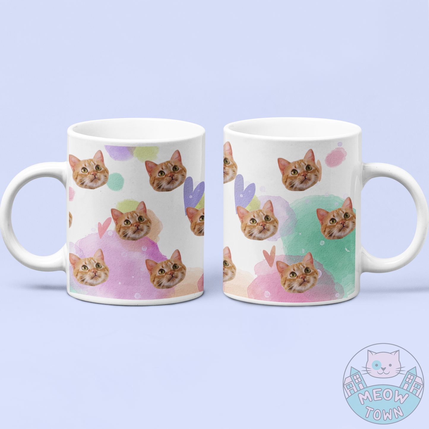 Personalised Kitty Pattern Mug